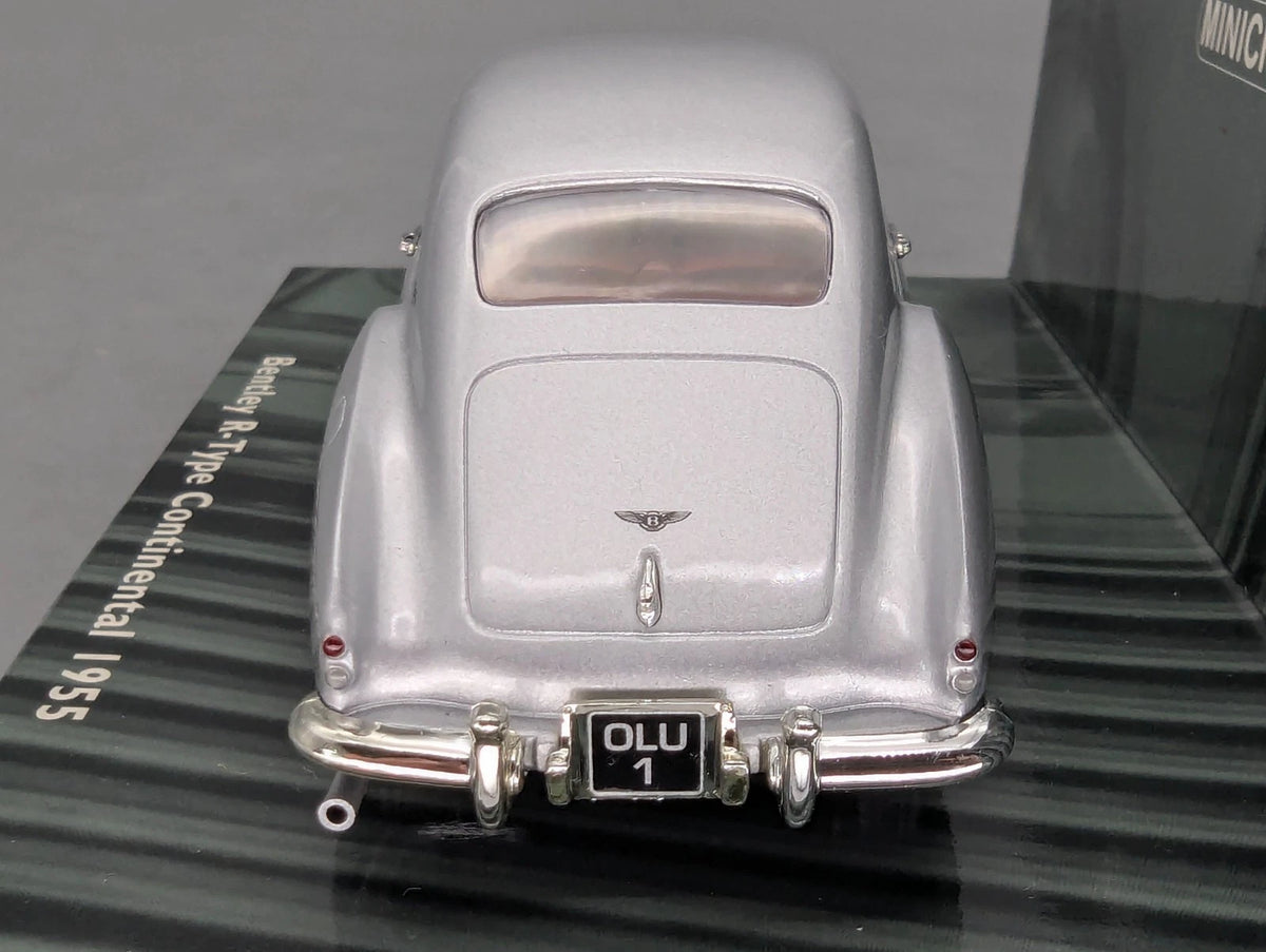 Modellautos 1:43 Minichamps Bentley R-Type Continental 1955 Silber mit OVP
