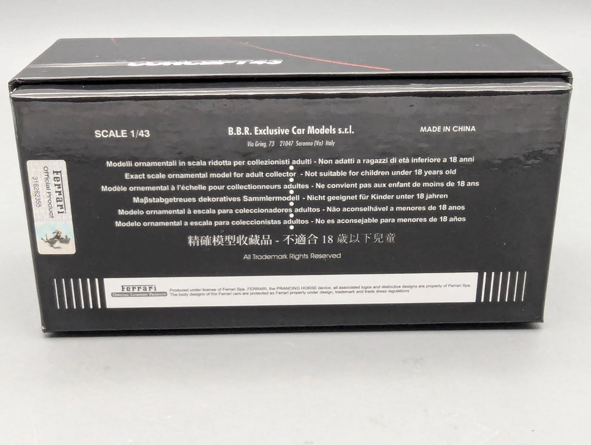 Modellautos 1:43 BBR Concept43 Ferrari 488 Pista RHD 2019 Grigio Ltd 01/20 OVP