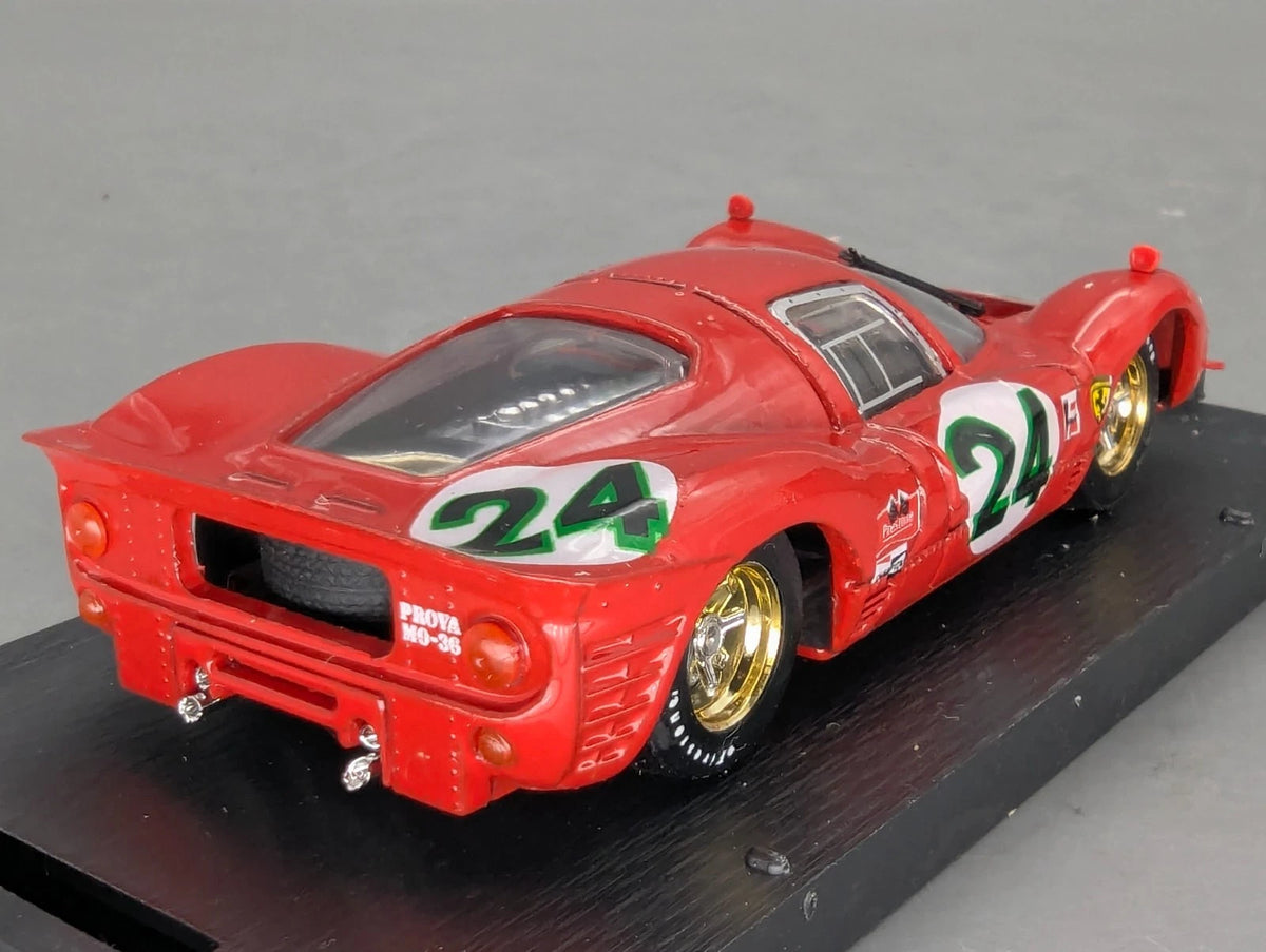 Modellautos 1:43 Brumm Ferrari 330 P4 Coupe Zweiter Daytona 1967 #24 mit OVP