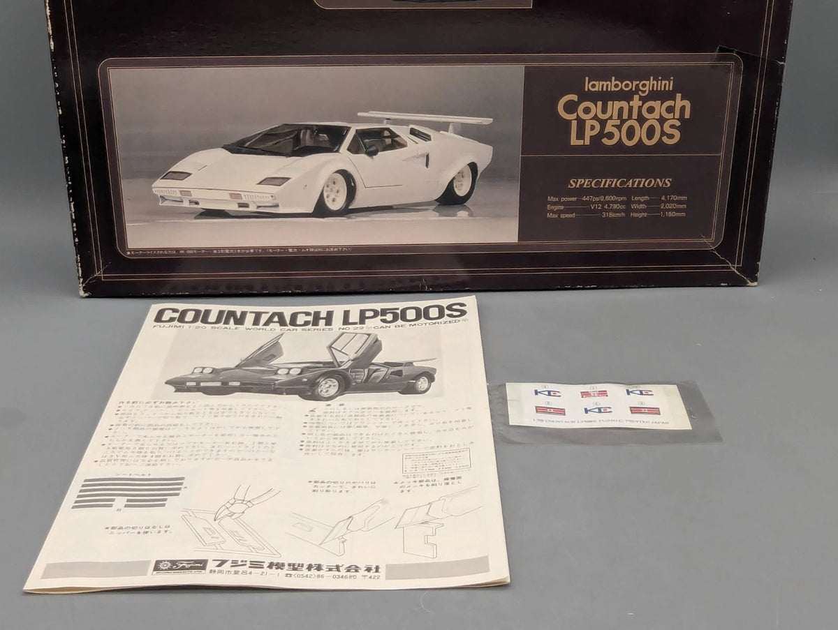 Modellautos Bausatz 1:20 Fujimi Lamborghini Countach LP500S mit OVP