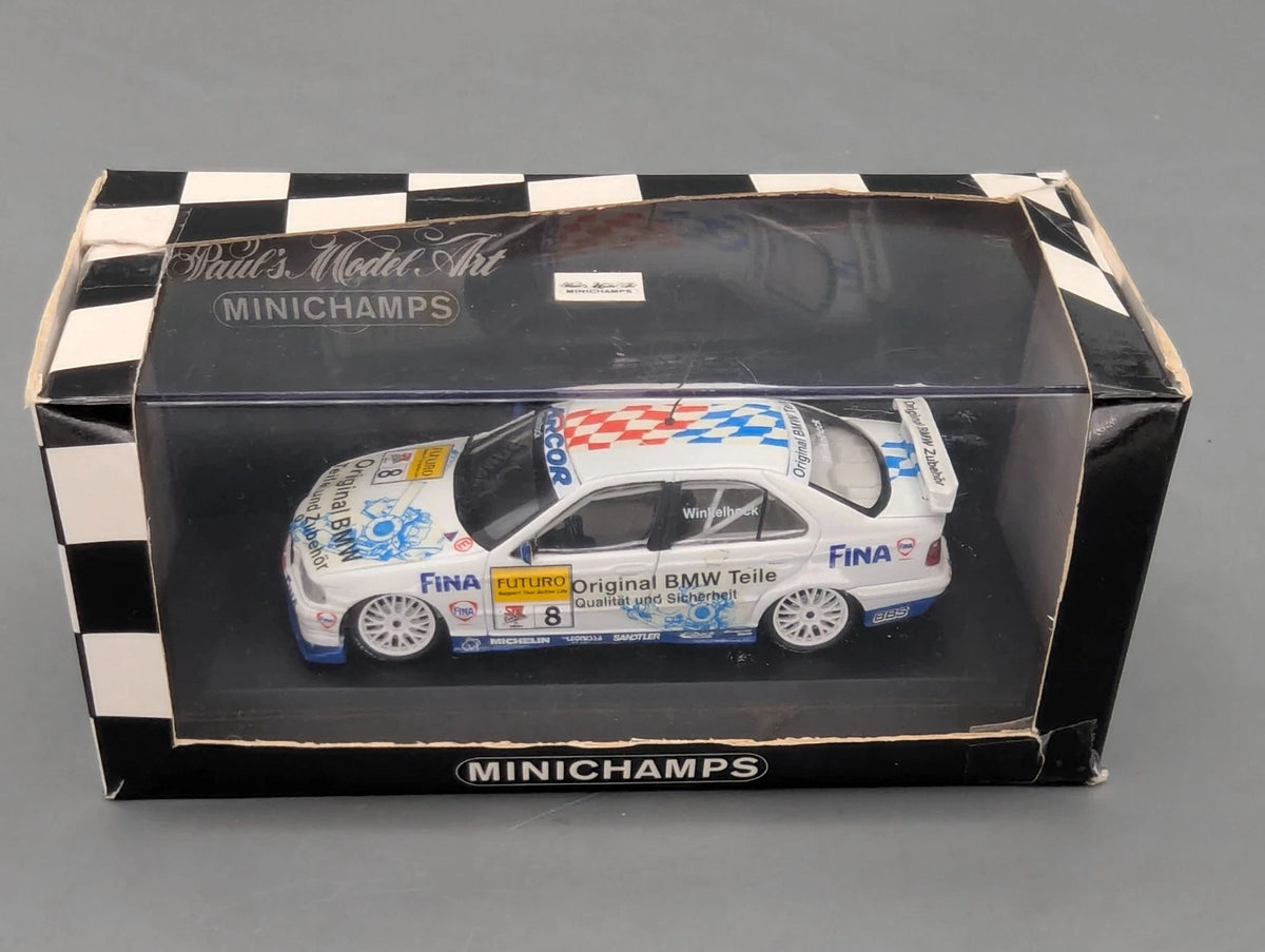 Modellautos 1:43 Minichamps BMW 320i E36 STW 1998 #8 Winkelhock mit OVP