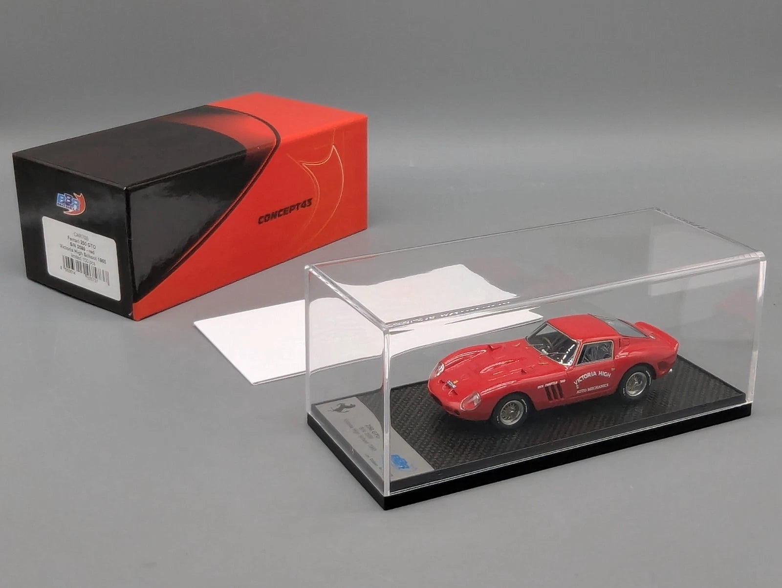 BBR Concept43 1:43 Ferrari 250 GTO Victoria High School 1965 Ltd 063/150 mit OVP