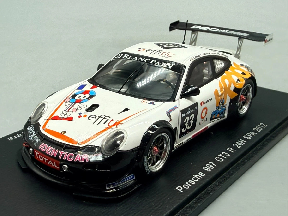 Modellautos 1:43 Spark Porsche 997 GT3 R 24H Spa 2012 #33 mit OVP