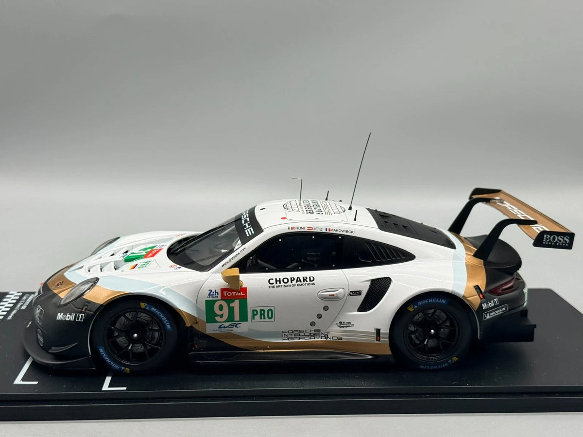 Modellautos 1:18 Ixo Porsche 911 RSR Le Mans 24h 2019 #91 mit OVP