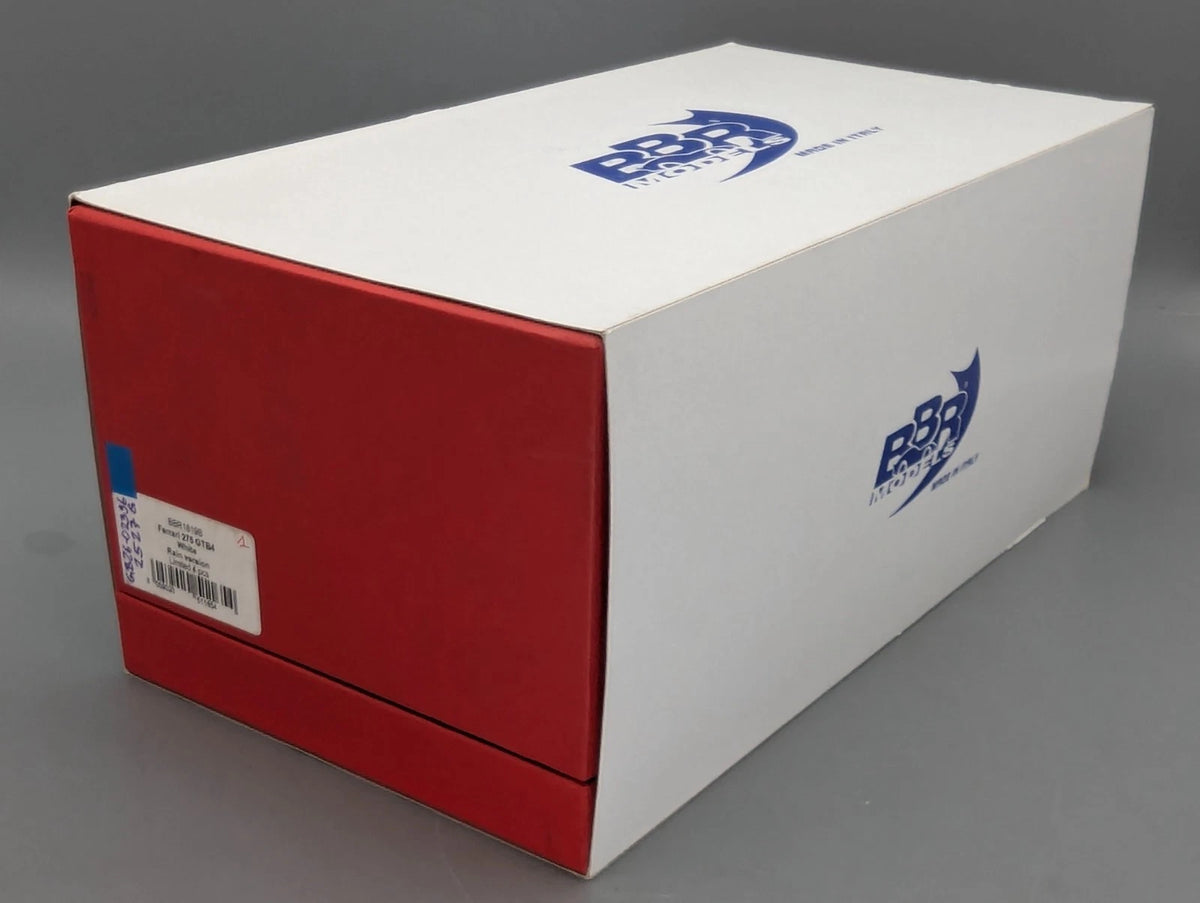 Modellautos 1:18 BBR Ferrari 275 GTB/4 1966 Weiß Rain Version 01/04 mit  OVP