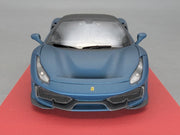 Modellautos 1:43 BBR Concept43 Ferrari 488 Pista Blue Capri Matt 10/10 OVP