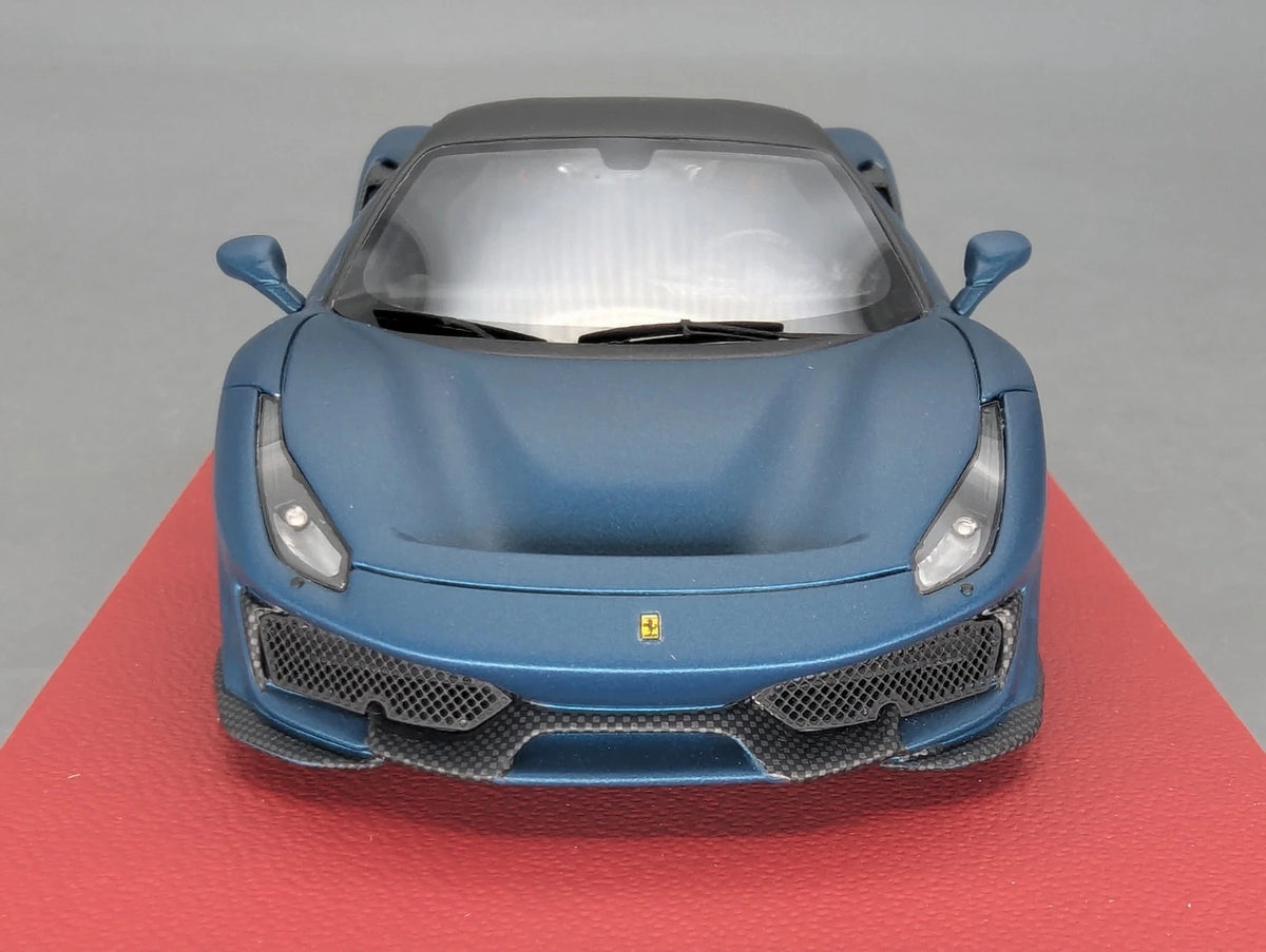 Modellautos 1:43 BBR Concept43 Ferrari 488 Pista Blue Capri Matt 10/10 OVP