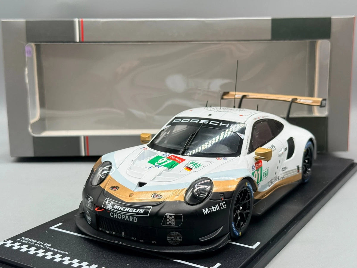 Modellautos 1:18 Ixo Porsche 911 RSR Le Mans 24h 2019 #91 mit OVP