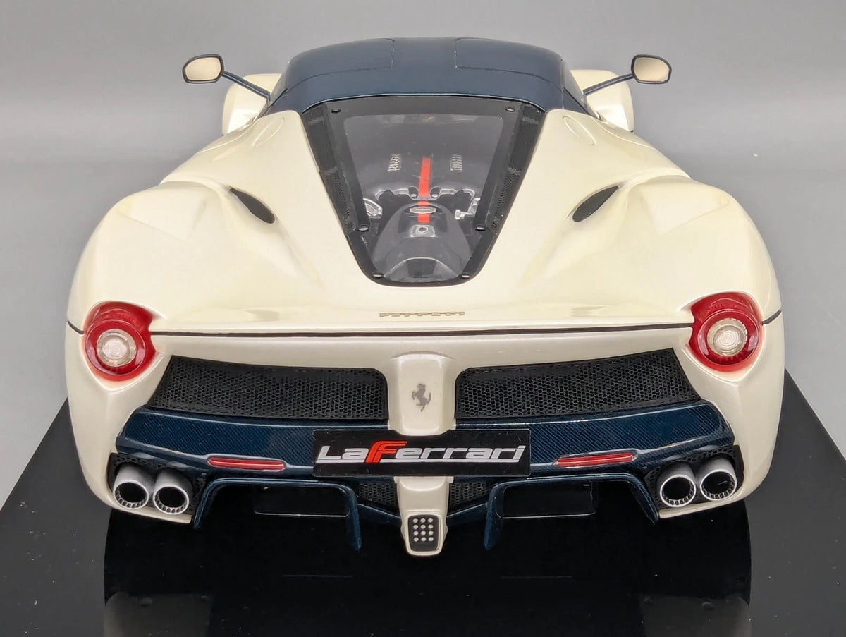 Modellautos 1:12 BBR Ferrari LaFerrari Fuli White / Blue Carbon Ltd 07/10 OVP