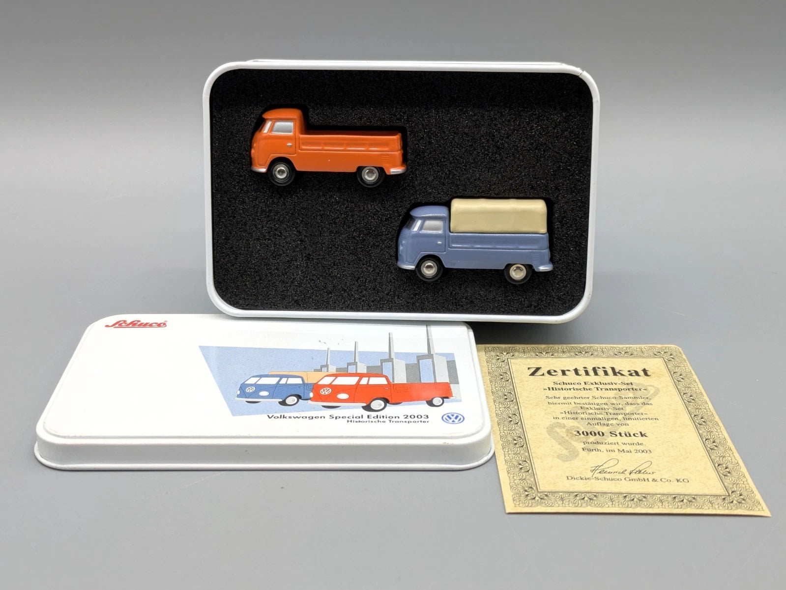 Modellautos 1:90 Schuco Piccolo-Set Volkswagen Historische Transporter 2-tlg OVP