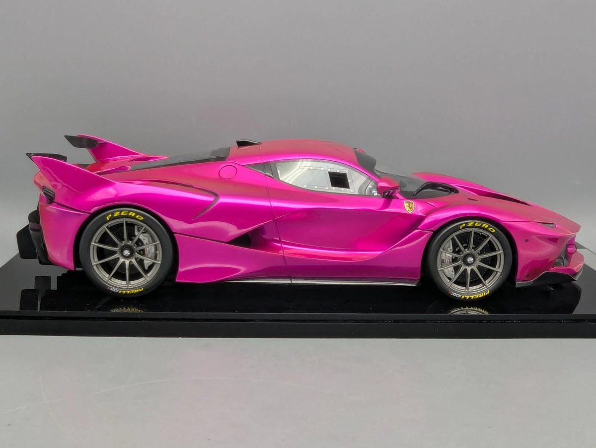 Modellautos 1:12 BBR Ferrari FXX-K 2014 Flash Pink Ltd 01/01 Vitrine OVP