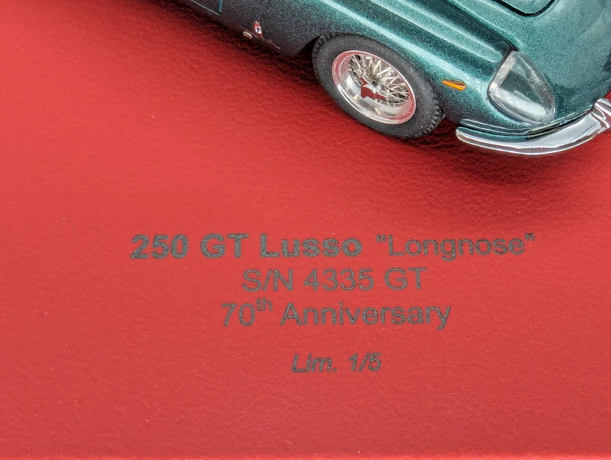 Modellautos 1:43 BBR Ferrari 250 GT Lusso Longnose Mugello Green Ltd 01/05 OVP