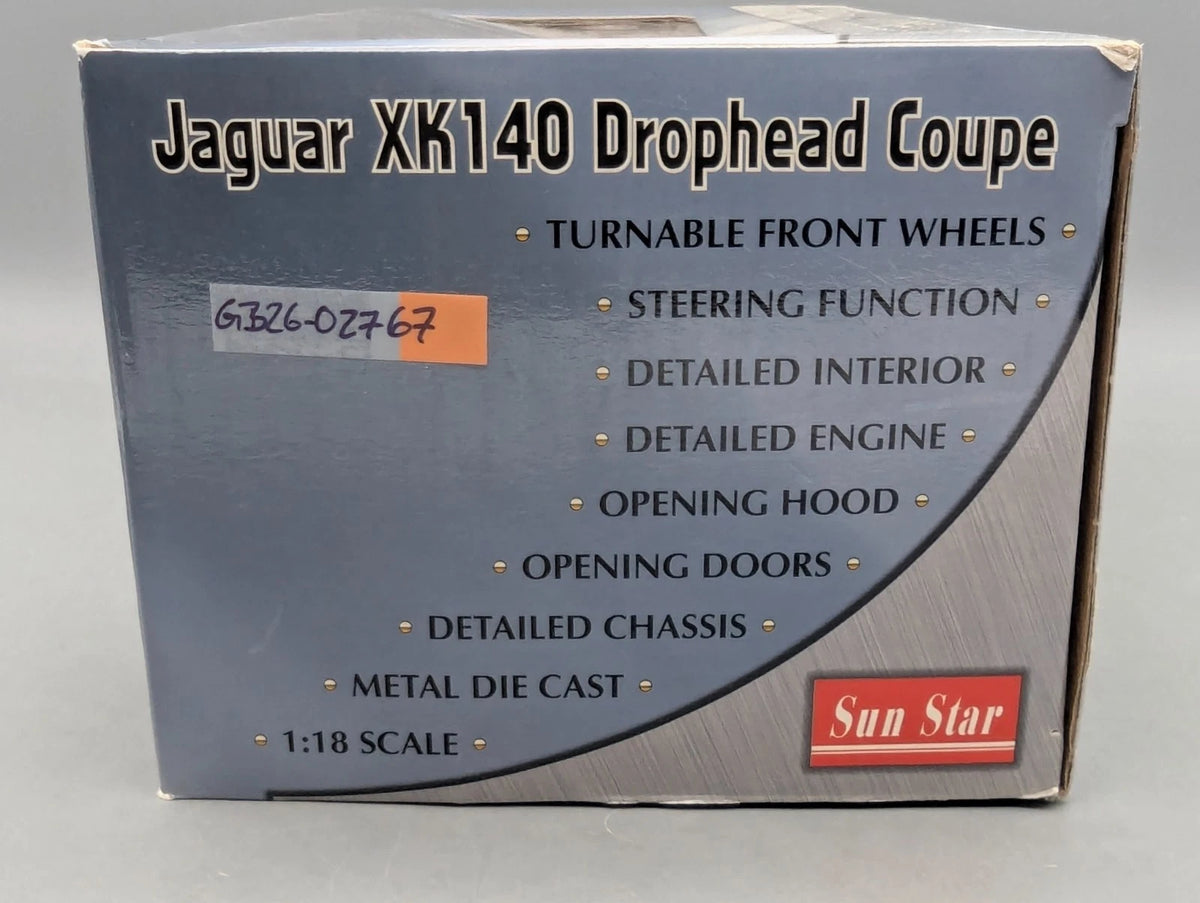 Modellautos 1:18 Sun Star Jaguar XK140 Drophead Coupe Dunkel Rot mit OVP