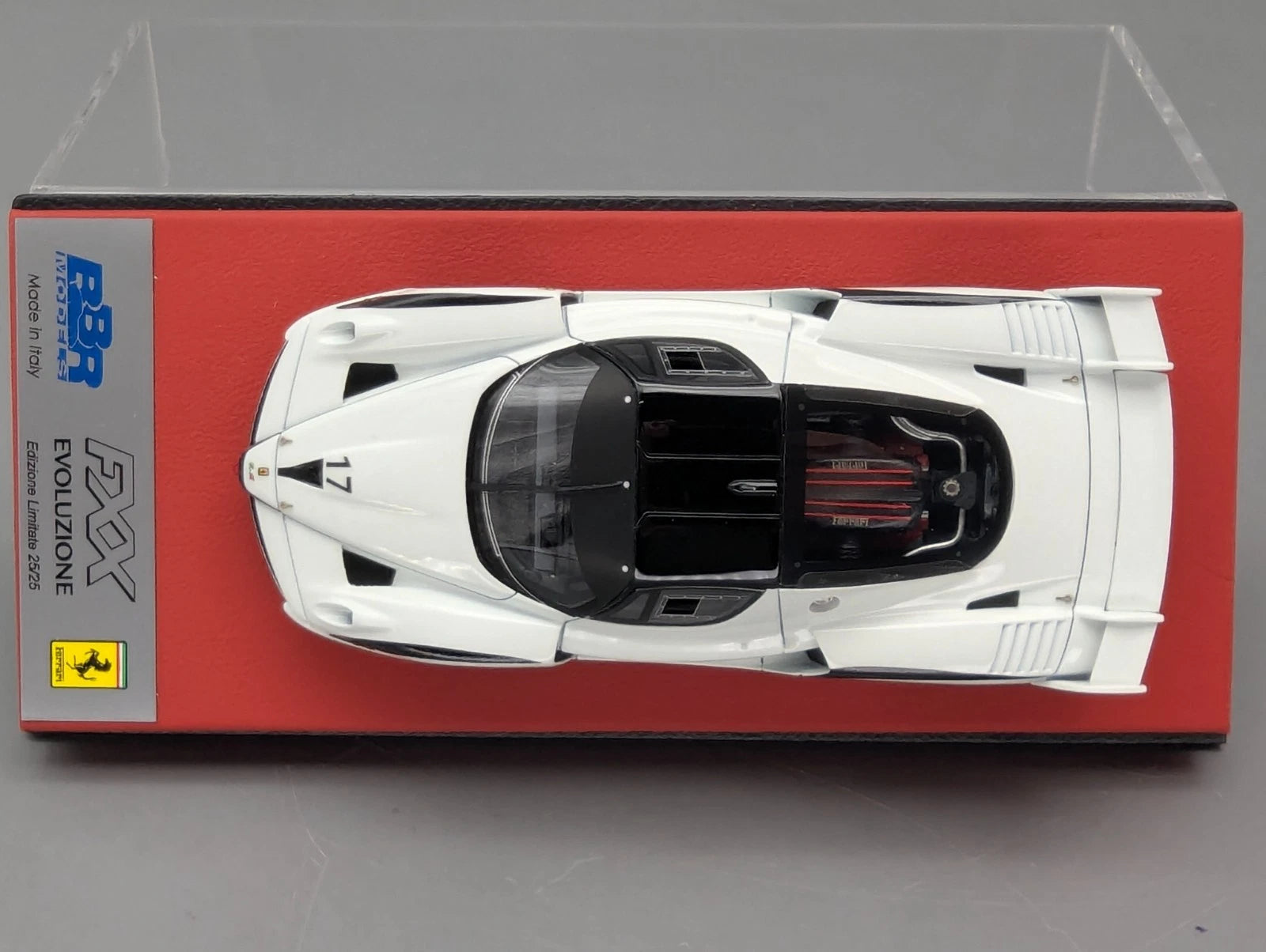 Modellautos 1:43 BBR CALSITO Ferrari FXX Evoluzione #17 Weiß 25/25 OVP