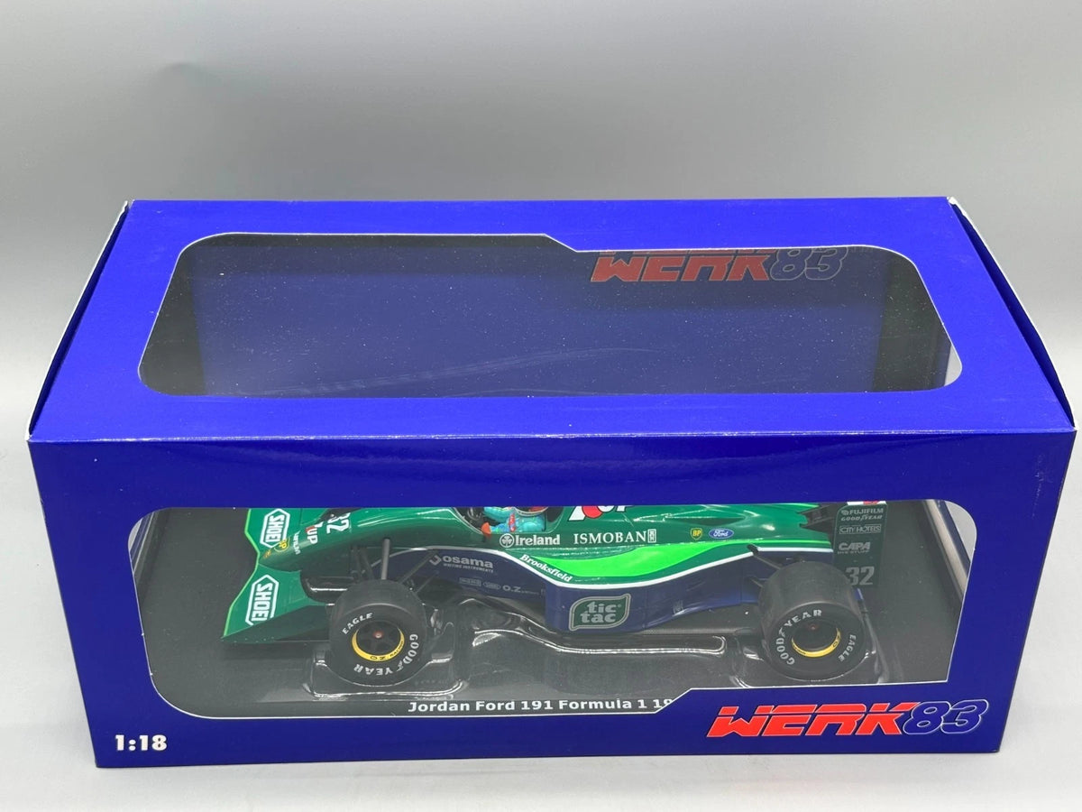 Modellautos 1:18 Werk83 Jordan Ford 191 Formula 1 1991 #32 mit OVP