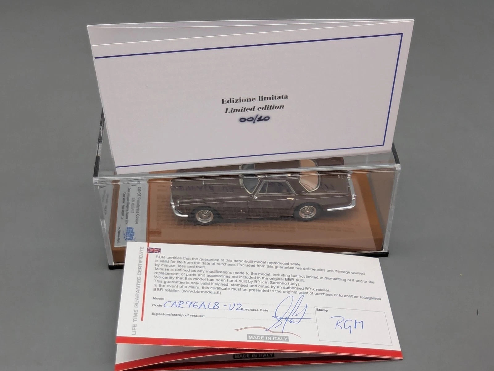 Modellautos 1:43 BBR Ferrari 250 GT Pininfarina Coupe Ltd 00/10 OVP