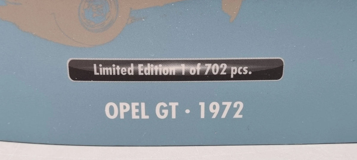 Modellautos 1:18 Minichamps 180 049030 Opel GT blau metallic 1972 Ltd 1/702 OVP