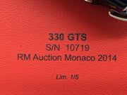 Modellautos 1:43 BBR Ferrari 330 GTS Auction Monaco 2014 Limited 01/05 mit OVP
