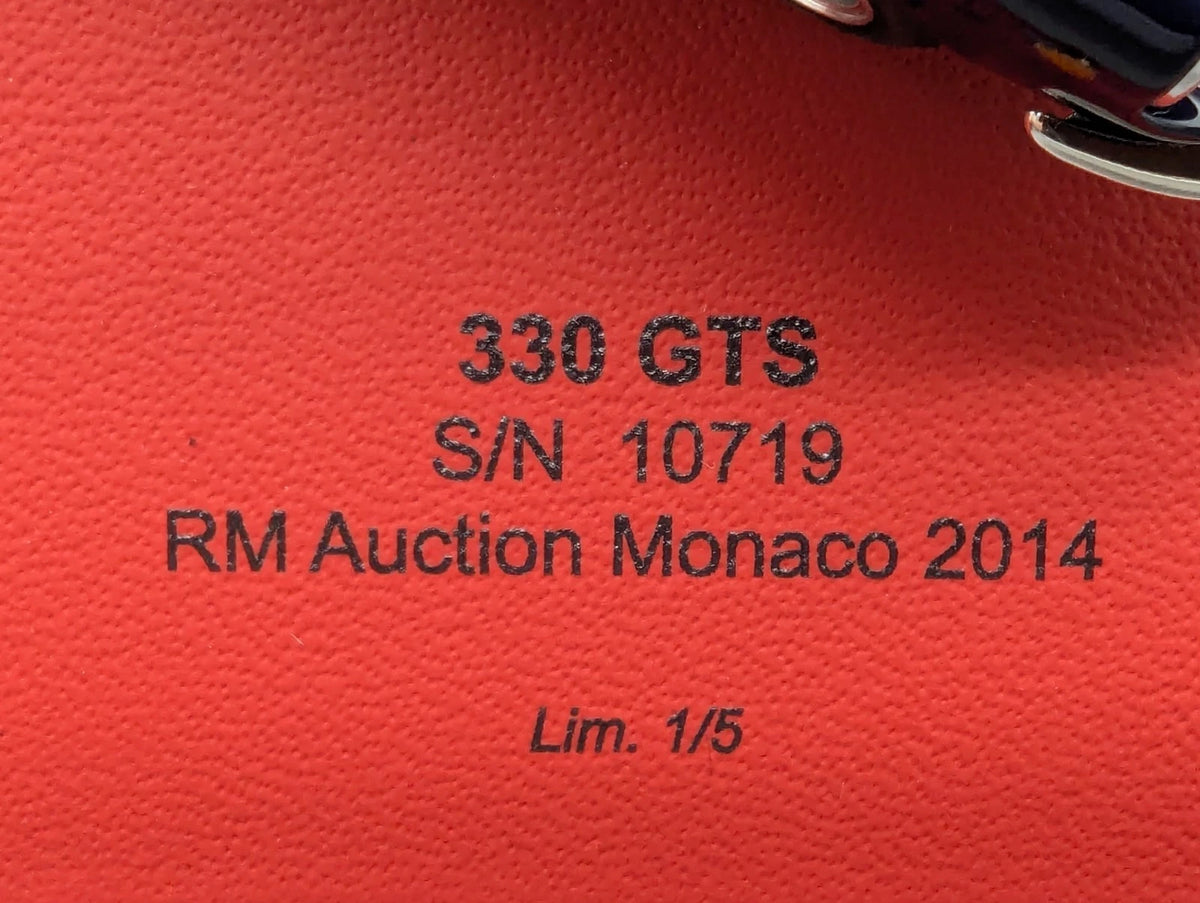 Modellautos 1:43 BBR Ferrari 330 GTS Auction Monaco 2014 Limited 01/05 mit OVP