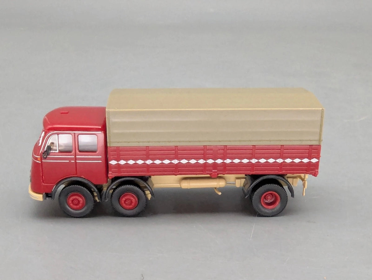 Lkw Modell H0 1:87 Brekina Mercedes Benz LP 333 Lastzug mit Anhänger OVP