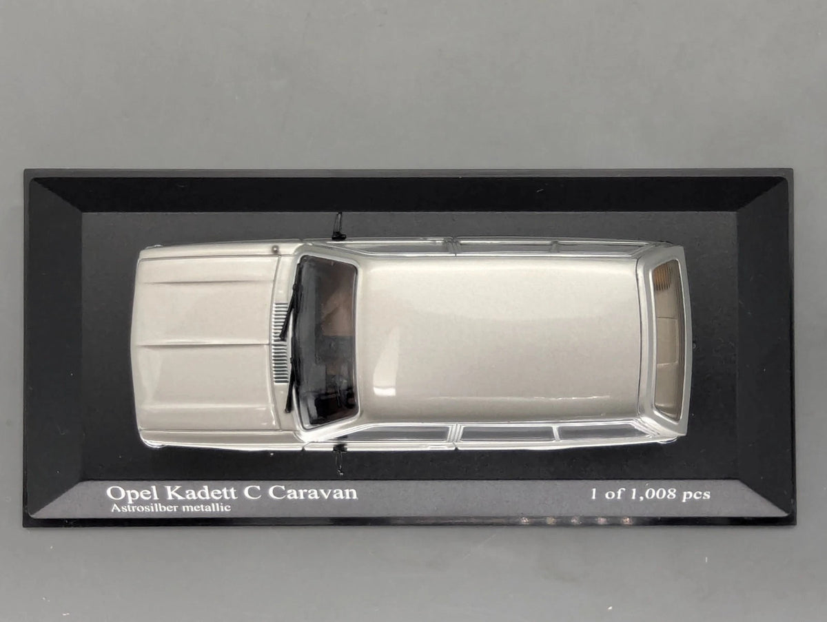 Modellautos 1:43 Minichamps Opel Kadett C Caravan 1978 Silber Metallic mit OVP