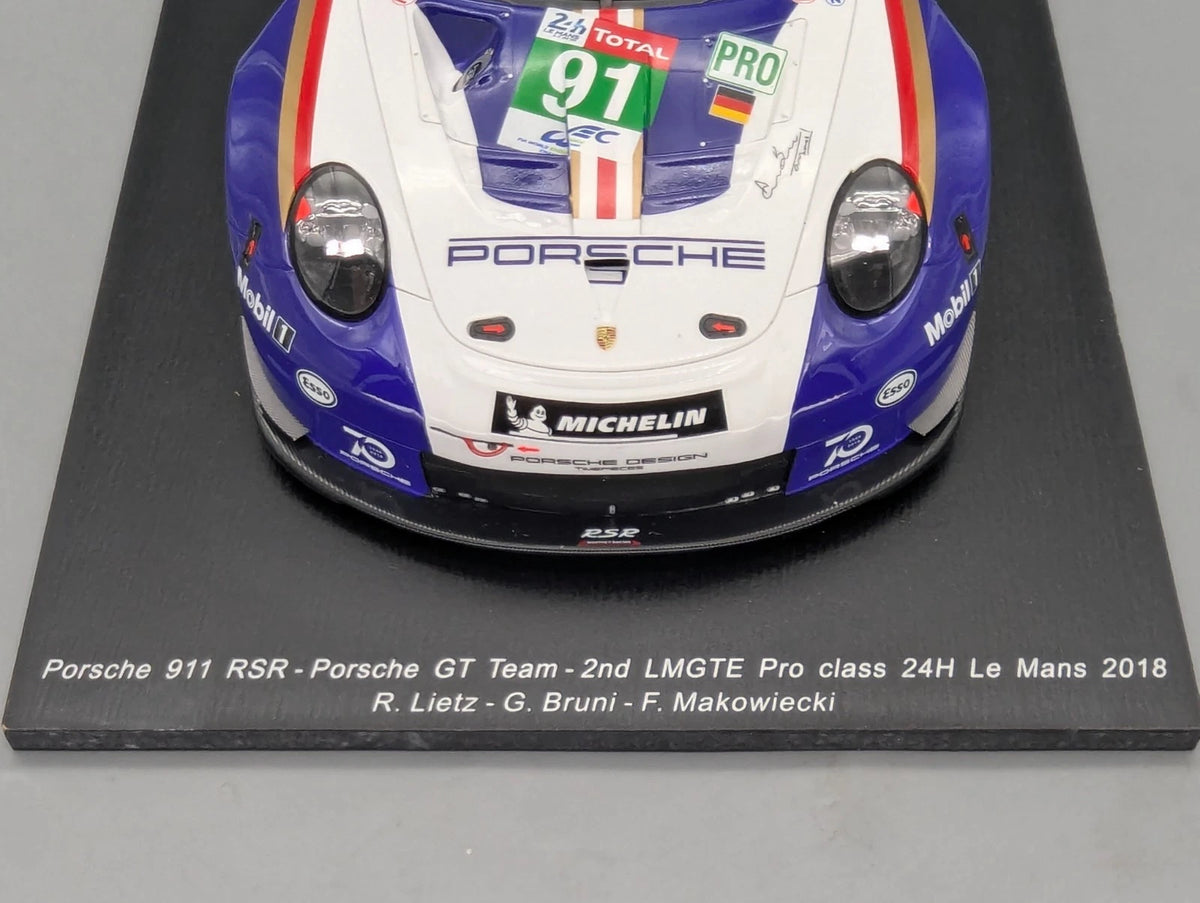 Modellautos 1:18 Spark 18S392 Porsche 911 RSR 24h Le Mans 2018 #91 Lietz uA OVP