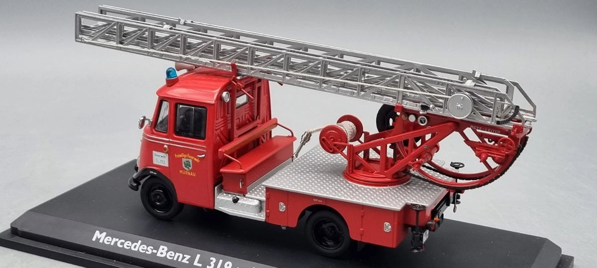 LKW Modelle 1:43 Schuco 02807 Mercedes-Benz L319 Feuerwehr Drehleiter DL18 OVP