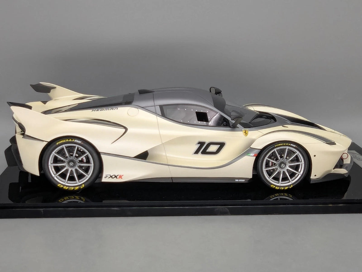 Modellautos 1:12 BBR Ferrari FXX-K Car #10 Fuji White Matt Ltd 05/10 Vitrine OVP