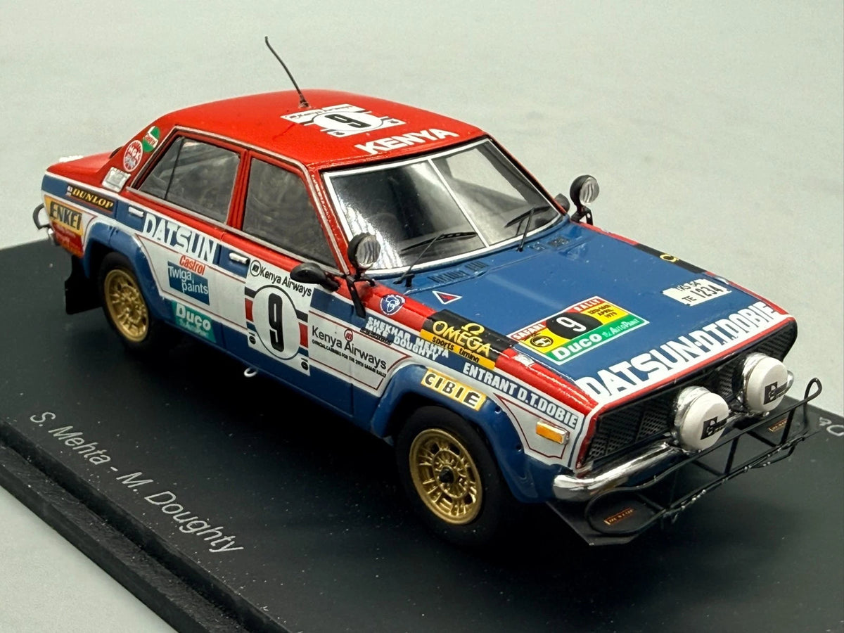 Modellautos 1:43 Spark Datsun Violet 160J GT Winner East African Safari mit OVP