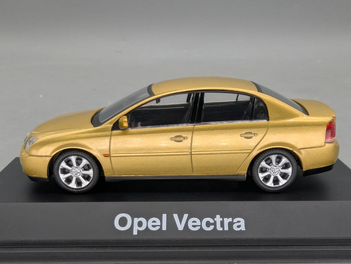 Modellautos 1:43 Schuco Opel Vectra Gold Metallic mit Dealer OVP