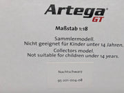Modellautos 1:18 Revell Artega GT Nachtschwarz mit OVP
