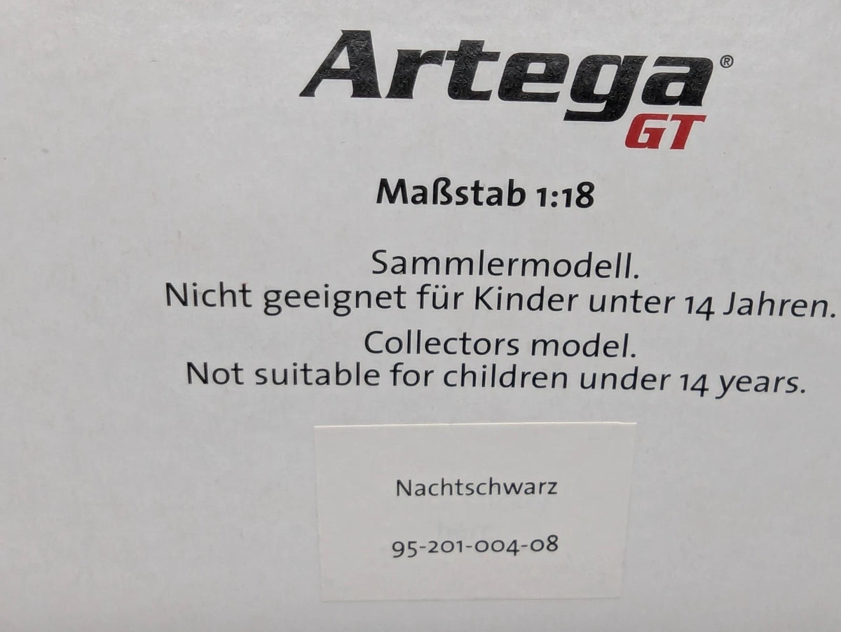 Modellautos 1:18 Revell Artega GT Nachtschwarz mit OVP