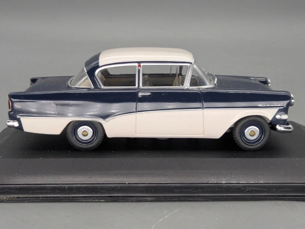 Modellautos 1:43 Minichamps Opel Rekord P1 1958 Royalblau Dark Blue Blau mit OVP