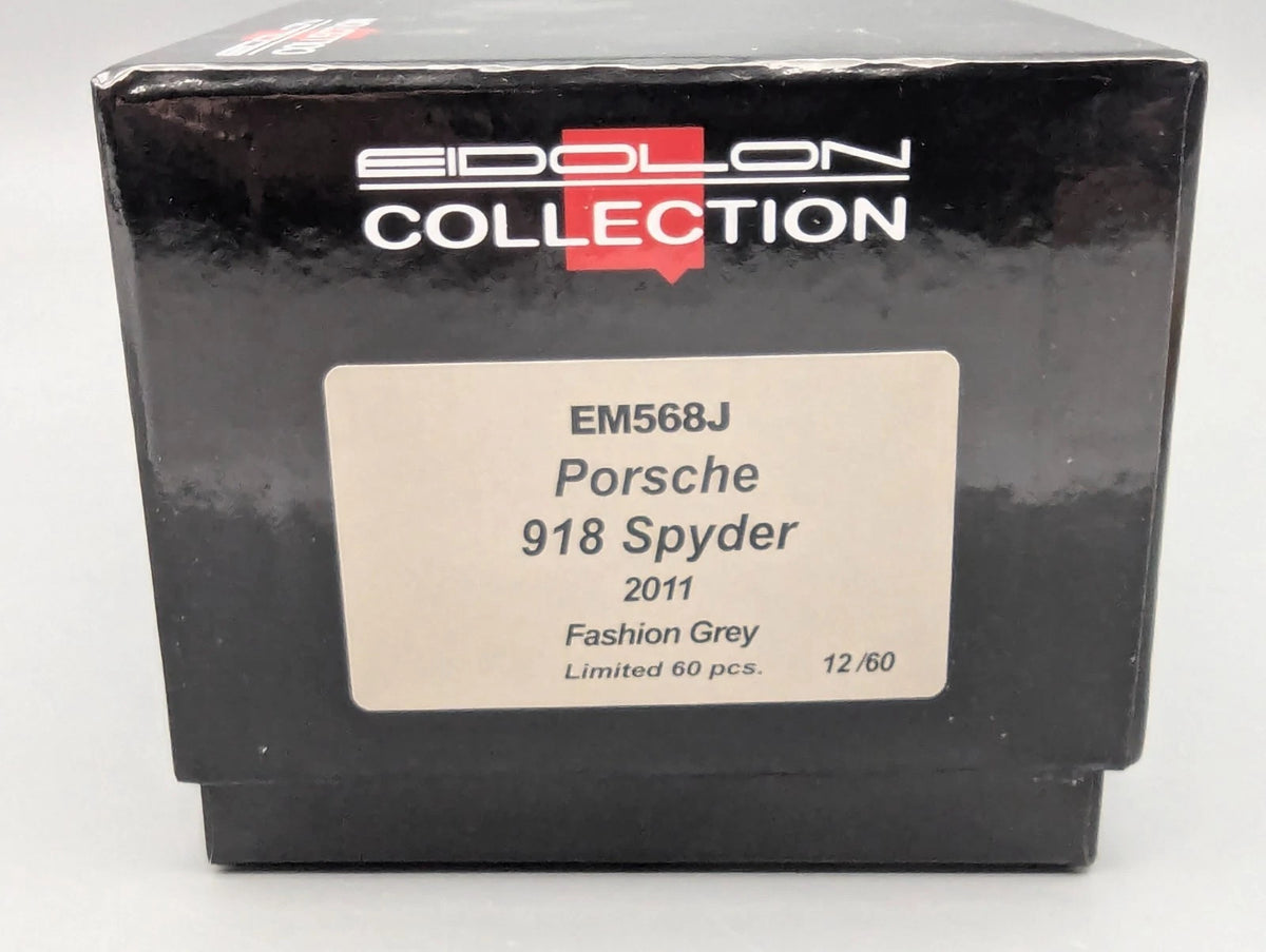 Eidolon Make Up 1:43 Porsche 918 Spyder 2011 Fashion Grey Ltd 12/60 mit OVP