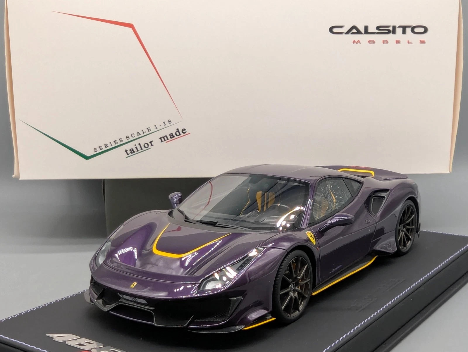 Modellautos 1:18 BBR CALSITO Ferrari 488 Pista Dubai Ltd 09/20 Stck in OVP
