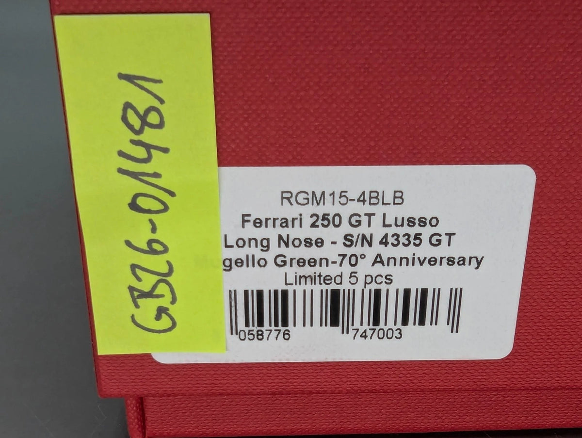 Modellautos 1:43 BBR Ferrari 250 GT Lusso Longnose Mugello Green Ltd 01/05 OVP