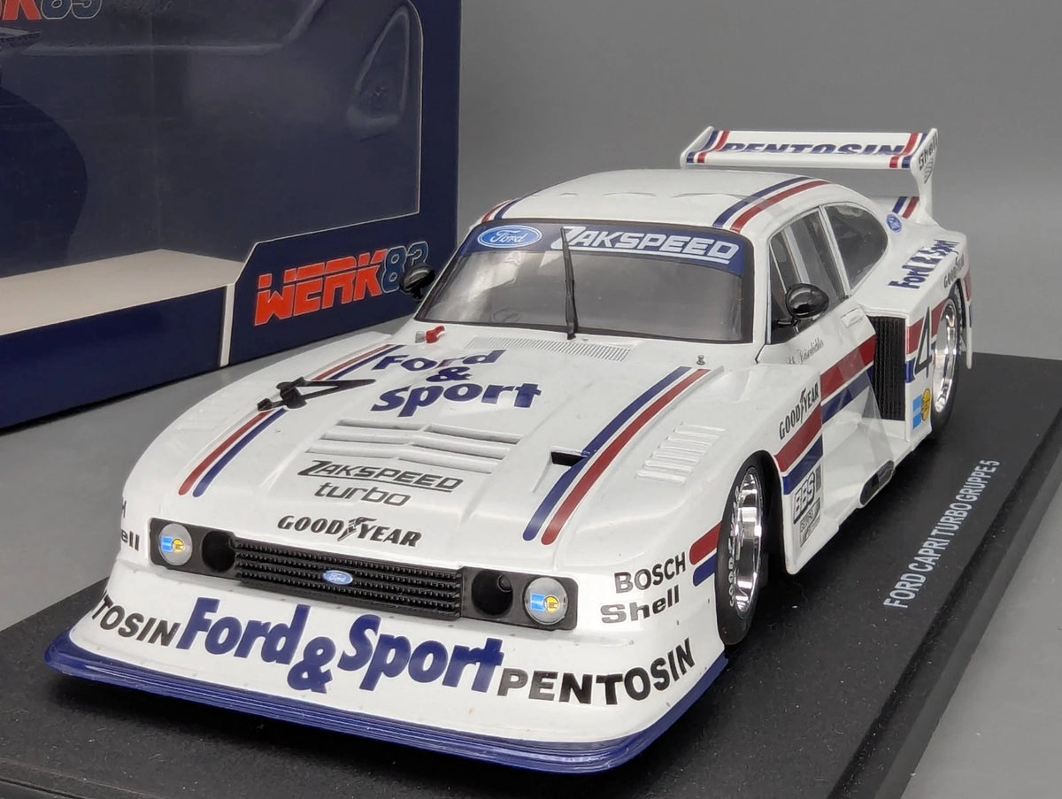 Modellautos 1:18 Werk83 Ford Capri Turbo Gr.5 DRM 1982 #4 Lili Reisenbichler OVP