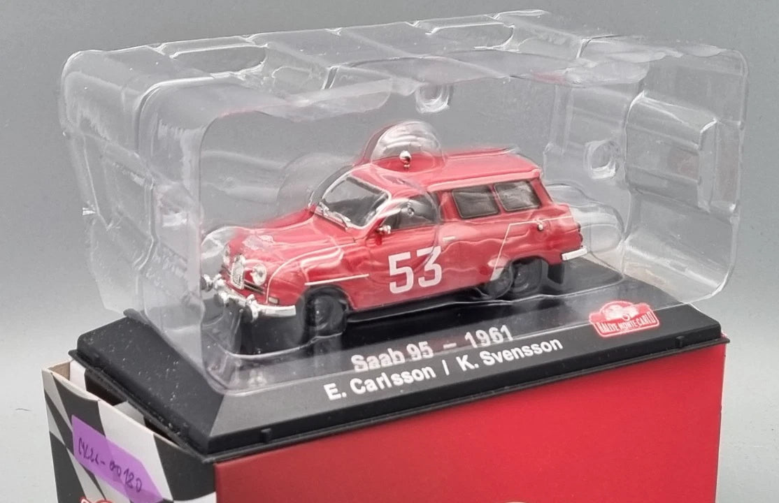 Modellautos 1:43 Atlas Saab 95 #53 Rallye Monte Carlo 1961 OVP
