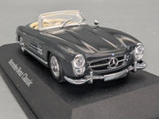 Modellautos 1:43 Minichamps Mercedes Benz 300 SL Graphitgrau Roadster Dealer OVP