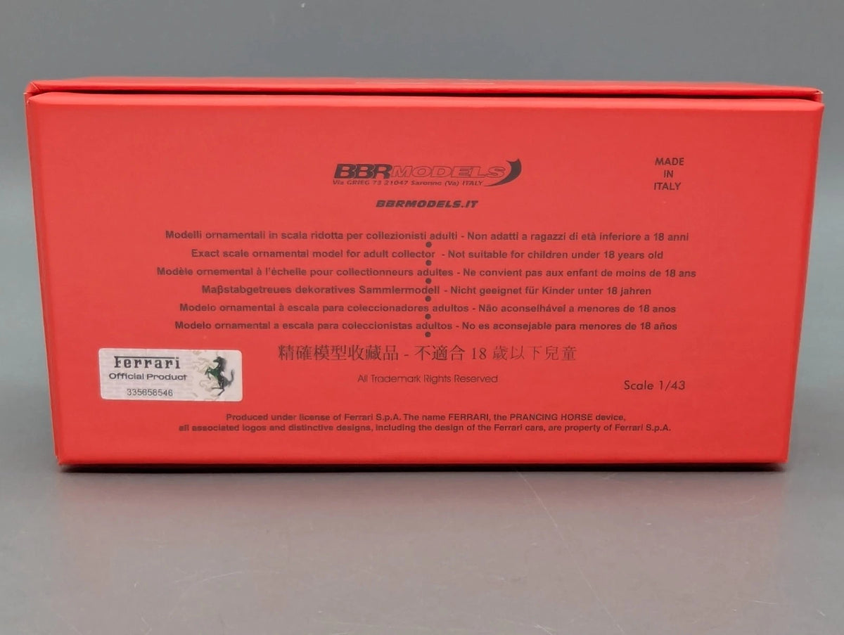 Modellautos 1:43 BBR Ferrari 365 GTS 1969 S/N 112227 First 365 GTS Ltd 01/20 OVP