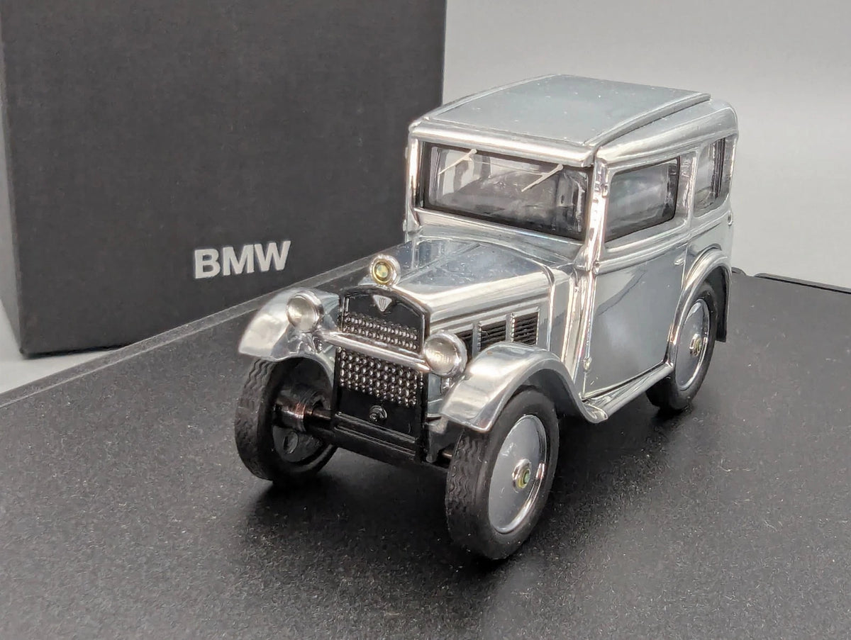 Modellautos 1:43 Minichamps  BMW Dixi Chrom mit Dealer Klappbox mit OVP