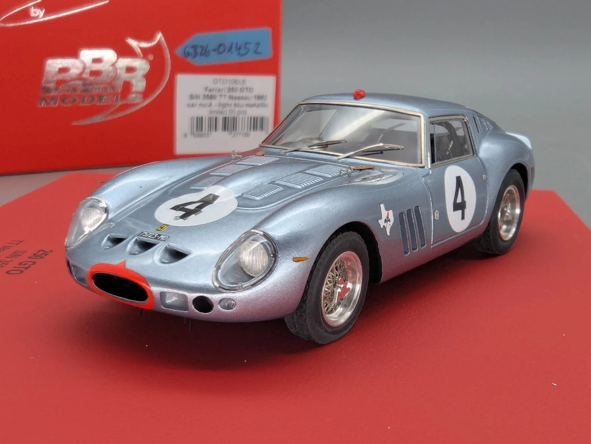Modellautos 1:43 BBR Ferrari 250 GTO S/N 3589 TT Nassau 1962 Ltd 1/5 #4 mit OVP