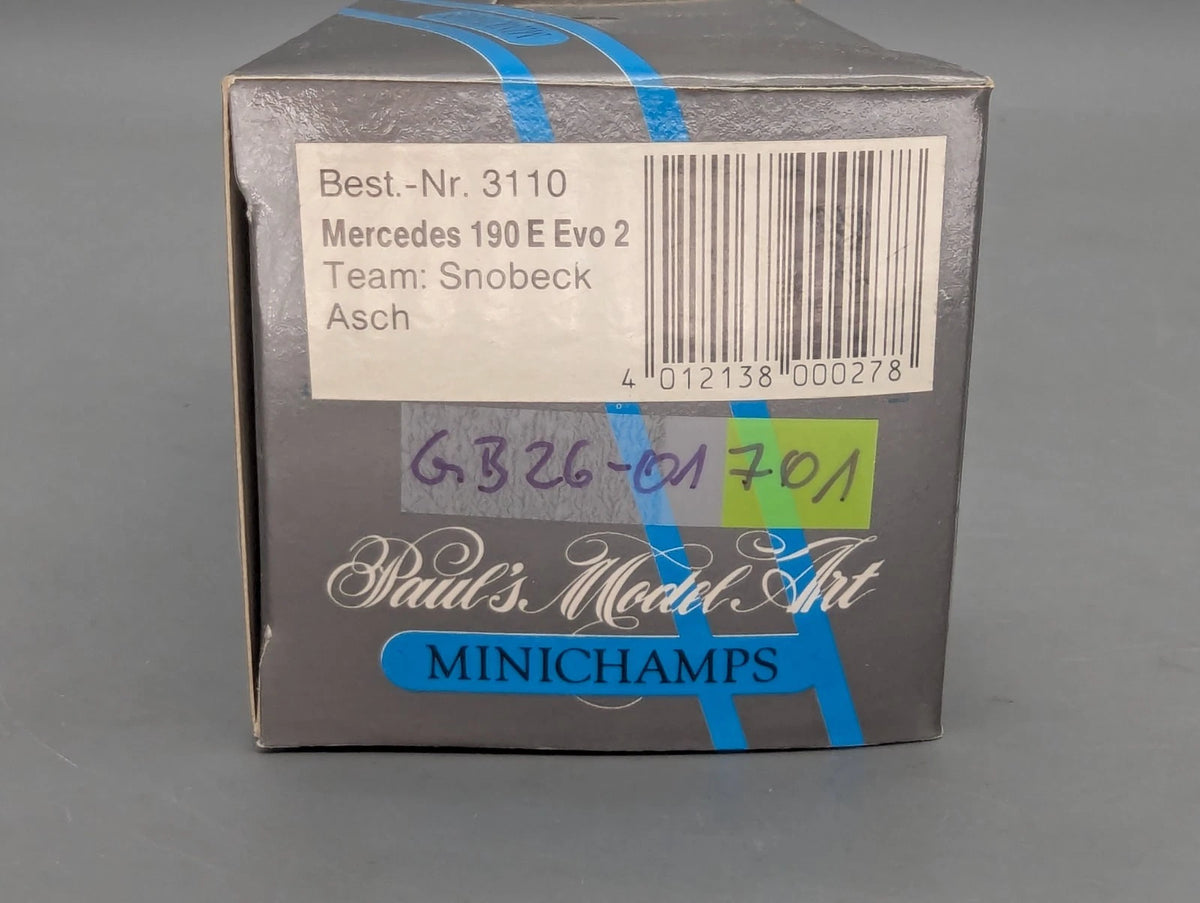 Modellautos 1:43 Minichamps Mercedes Benz 190E EVO2 Team Snobeck #14 Asch OVP