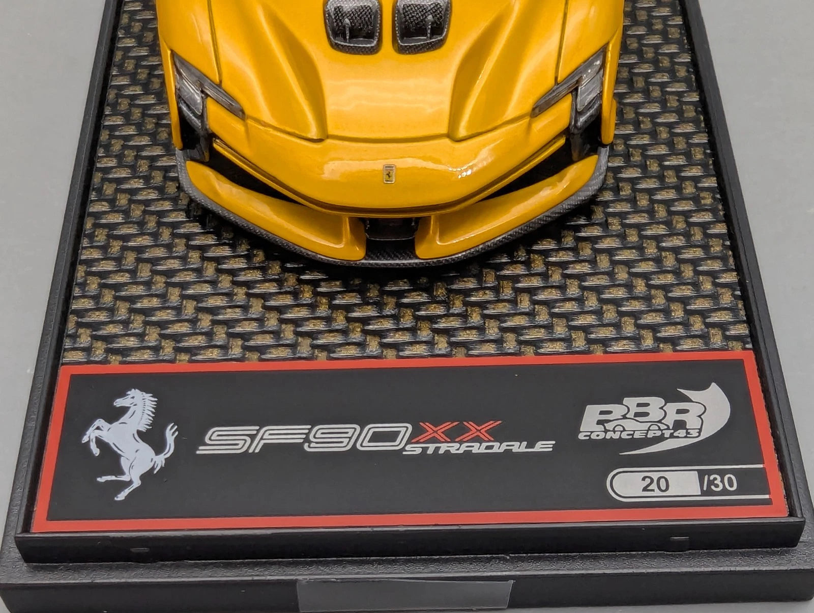 Modellautos 1:43 BBR Concept43 Ferrari SF90 XX Stradale Ltd 20/30 Giallo mit OVP