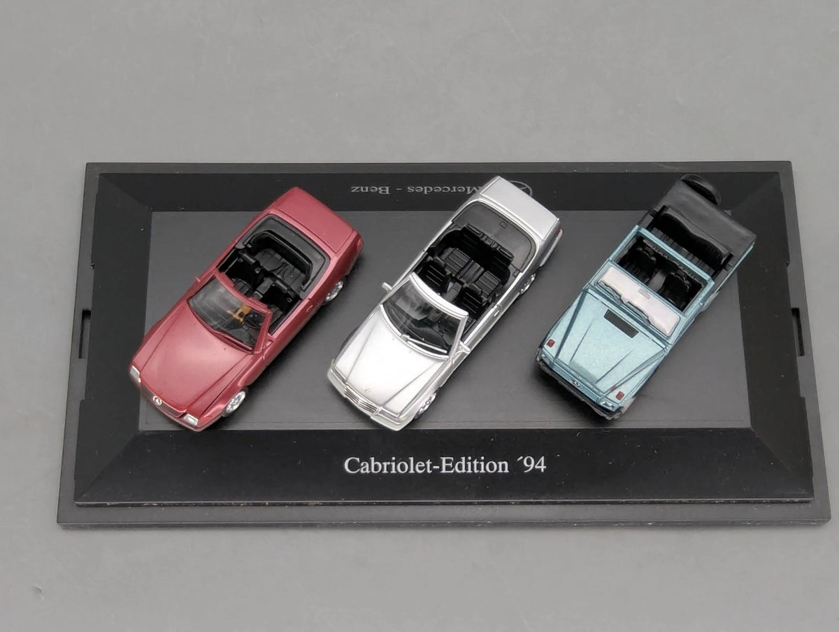 Modellauto H0 1:87 Herpa Mercedes Benz Cabriolet Edition '94 3-tlg Set mit OVP