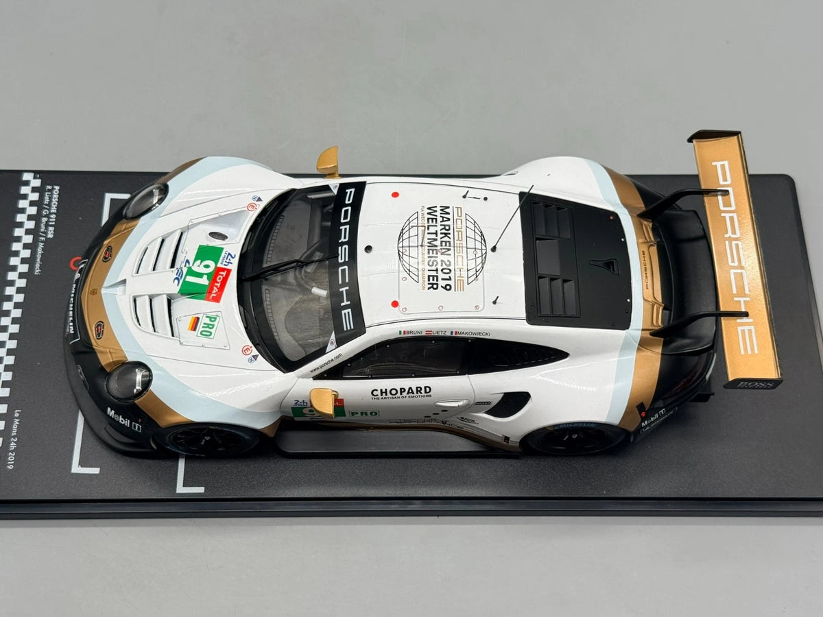 Modellautos 1:18 Ixo Porsche 911 RSR Le Mans 24h 2019 #91 mit OVP