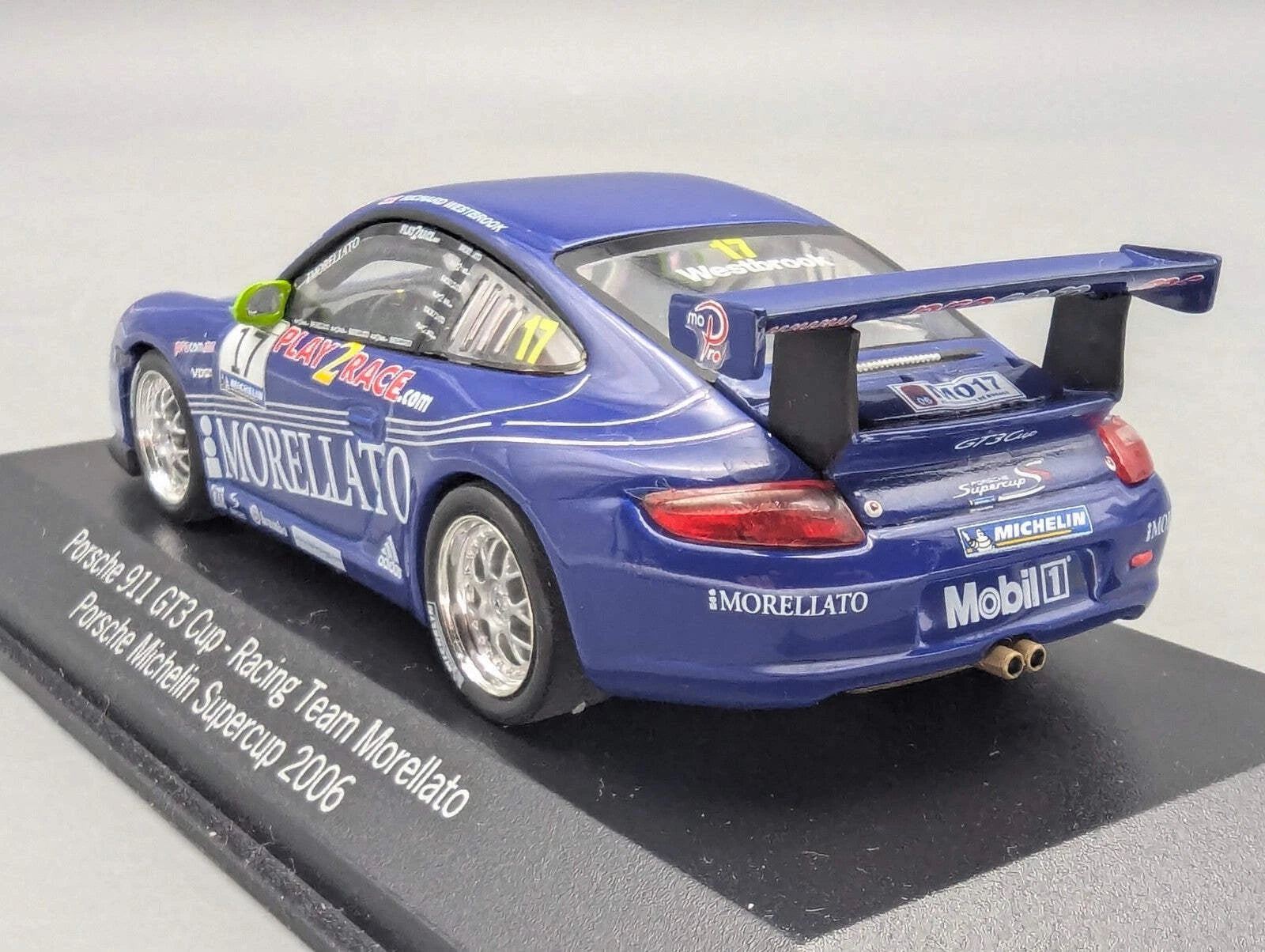 Modellautos 1:43 Minichamps Porsche 911 GT3 Cup 2006 #17 mit WAP Dealer OVP
