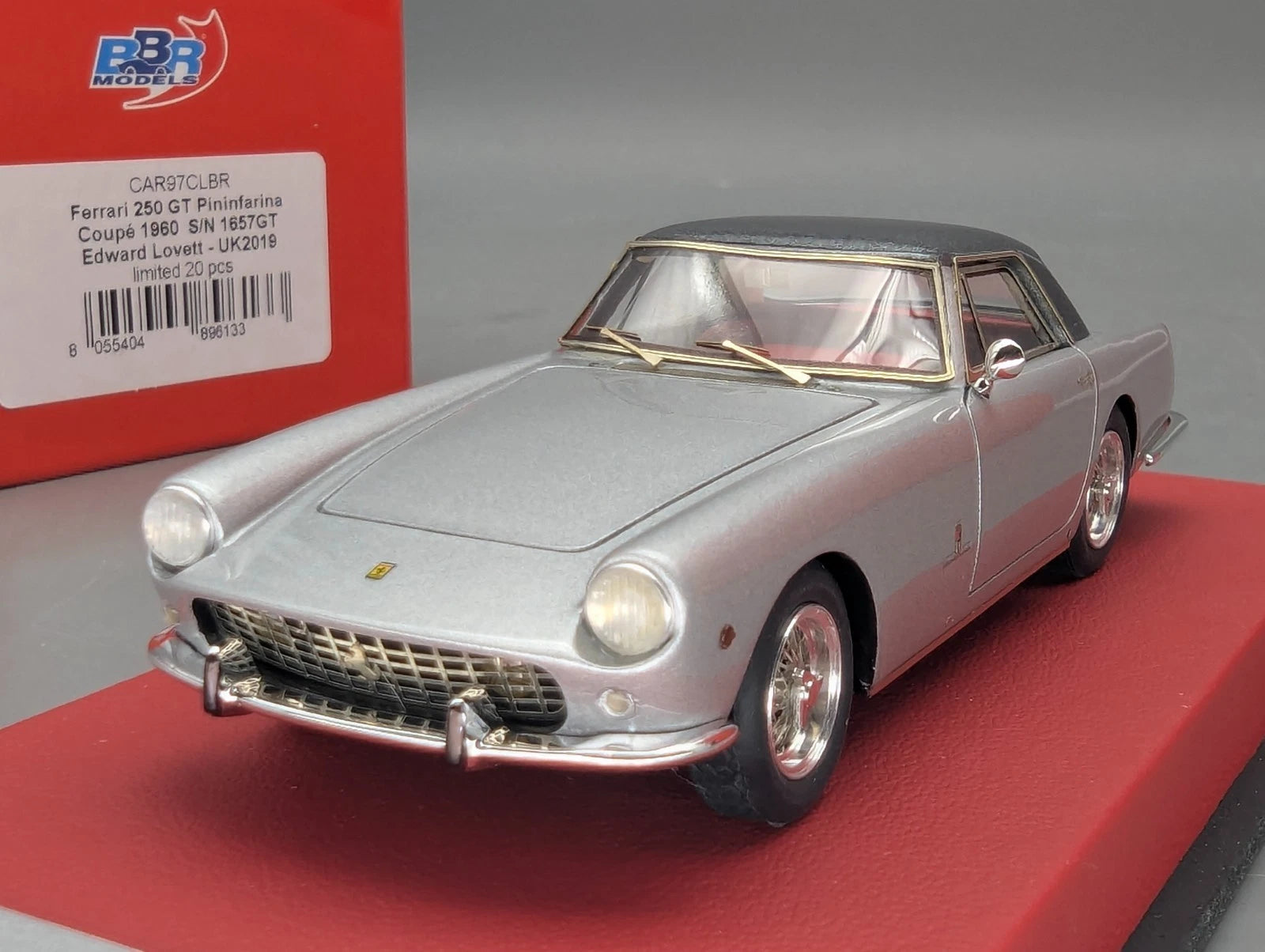 Modellautos 1:43 BBR Ferrari 250 GT Pininfarina Coupe 1960 S/N 1637 GT 06/20 OVP