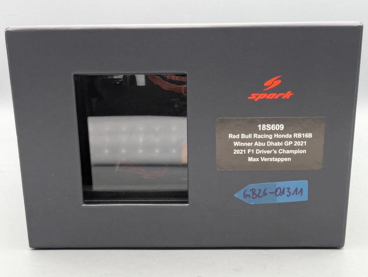 Modellautos 1:18 Spark Honda Red Bull RB16B WINNER Abu D 2021 #33 Verstappen OVP