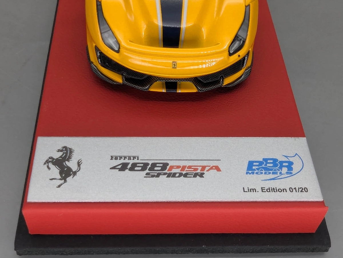 Modellautos 1:43 BBR Concept43 Ferrari 488 Pista Spider RHD Giallo Ltd 01/20 OVP